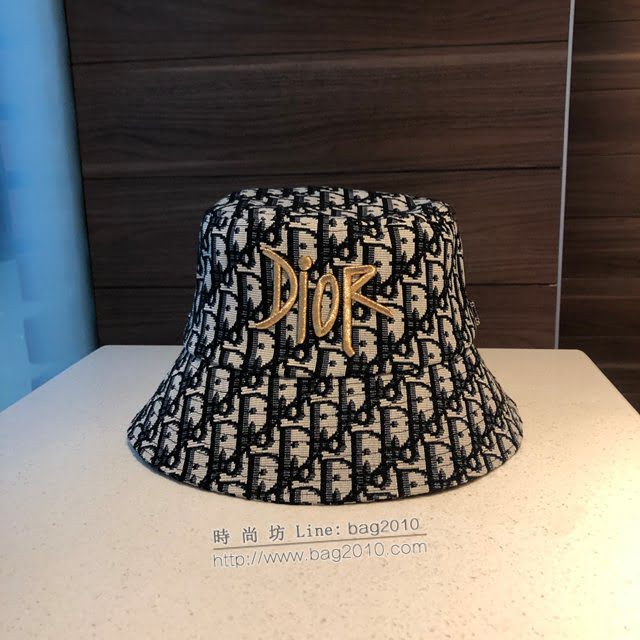 Dior男女同款帽子 迪奧刺繡印花漁夫帽  mm1173